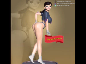 Ragazza Con Il Costume Da Bagno Modello di stampa 3D