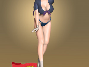 Girl With Swimsult 3D-printmodel