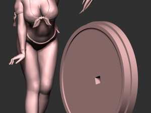 Girl With Swimsult 3D-printmodel