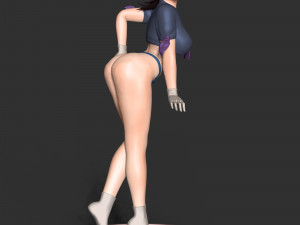 Girl With Swimsult 3D-printmodel