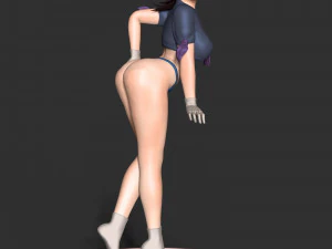 Girl With Swimsult 3D Print Model