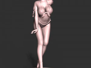 Girl With Swimsult 3D Print Model