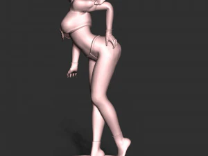 Girl With Swimsult 3D Print Model