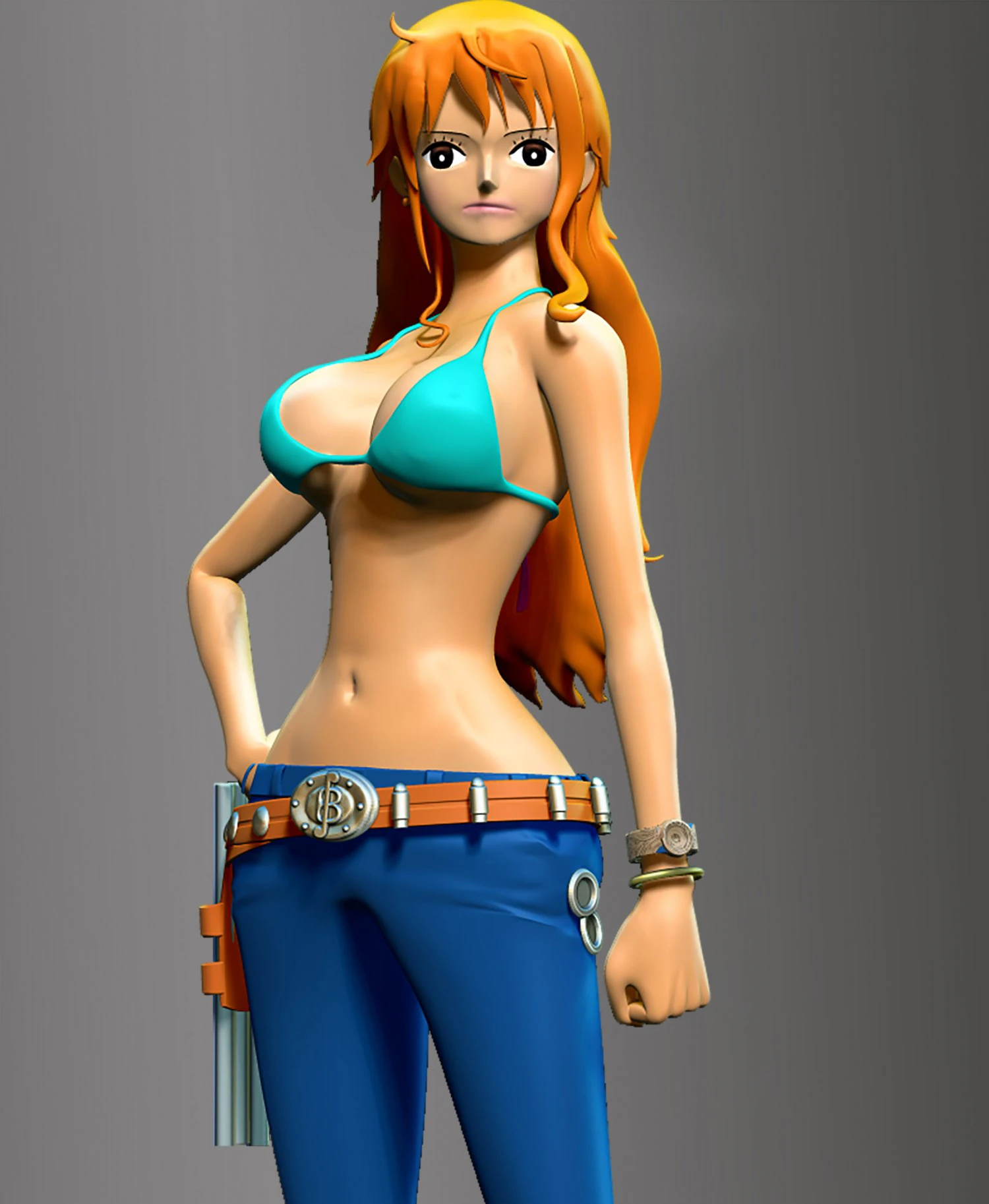Nami - One Piece 3D Print Model .c4d .max .obj .3ds .fbx .stl .blend