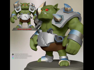 Stylized Orc Monsters 3D Print Model