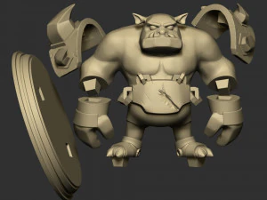 Stylized Orc Monsters 3D Print Model