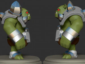 Stylized Orc Monsters 3D Print Model