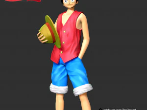 ルフィ-ワンピース 3Dプリントモデル