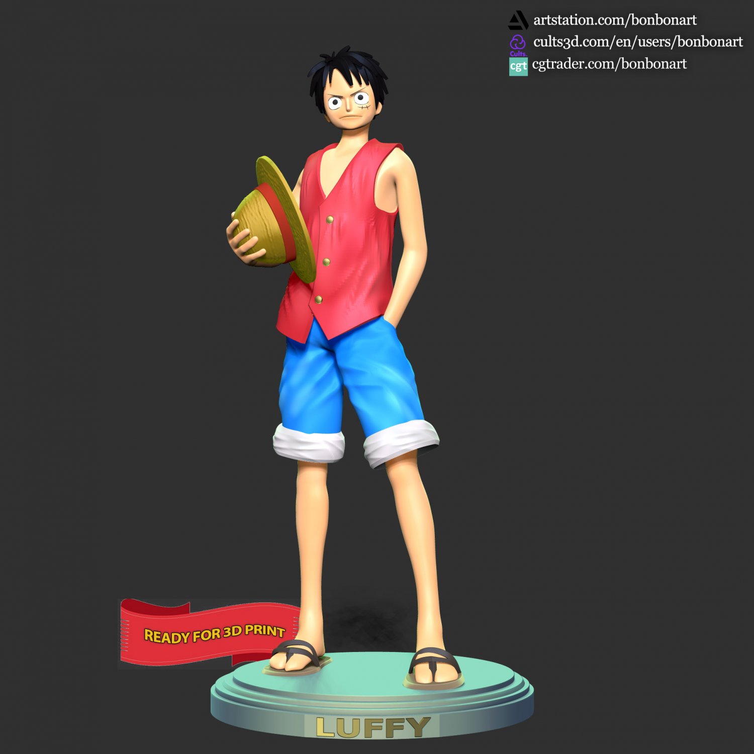 Luffy Gear 5 - One Piece, 3D models download