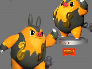 Pignite- Pokemon Go 3D 프린트 모델