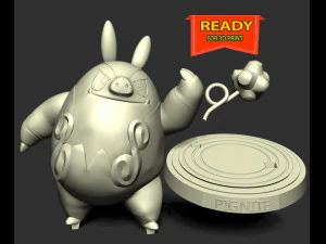Pignite- Pokemon Go 3D Print Model
