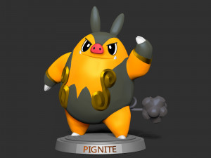 Pignite- Pokemon Go 3D 프린트 모델