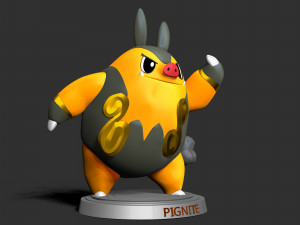 Pignite- Pokemon Go 3D 프린트 모델