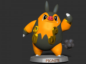 Pignite- Pokemon Go 3D 프린트 모델