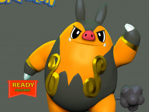 Pignite- Pokemon Go Modelo de impresión 3D