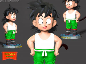 Dragon Ball &ndash; Gohan Kid 3D Druckmodell