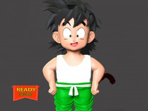 Dragon Ball - Gohan Ni&ntilde;o Modelo de impresión 3D