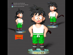 Dragon Ball - Gohan Kid Modèles 3D en vedette