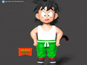 Dragon Ball - Gohan Ni&ntilde;o Modelo de impresión 3D