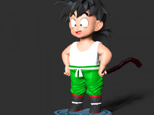 Dragon Ball - Gohan Kid Modèles 3D en vedette