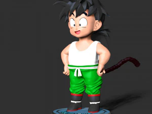 Dragon Ball - Gohan Ni&ntilde;o Modelo de impresión 3D