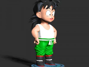 Dragon Ball - Gohan Ni&ntilde;o Modelo de impresión 3D