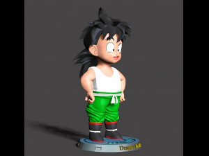 Dragon Ball - Gohan Ni&ntilde;o Modelo de impresión 3D