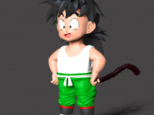 Dragon Ball - Gohan Kid Modèles 3D en vedette