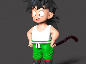 Dragon Ball - Gohan Ni&ntilde;o Modelo de impresión 3D