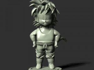 Dragon Ball - Gohan Ni&ntilde;o Modelo de impresión 3D