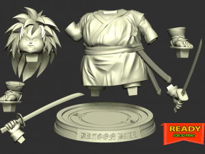 Yajirobe - Dragon Ball 3D Print Model