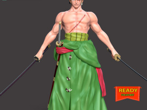 Roronoa Zoro - One Piece 3D Print Model