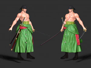 Roronoa Zoro - One Piece 3D Print Model
