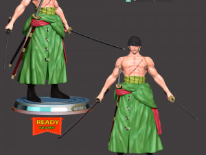 Roronoa Zoro - One Piece 3Dプリントモデル