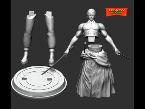 Roronoa Zoro - One Piece 3Dプリントモデル