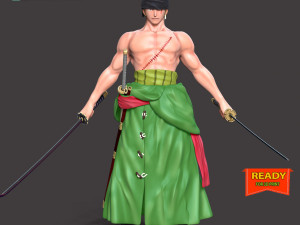 Roronoa Zoro - One Piece 3Dプリントモデル