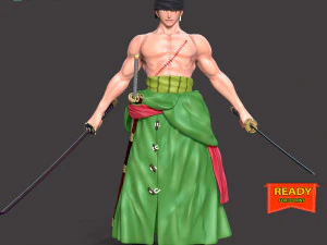 Roronoa Zoro - One Piece 3D Print Model