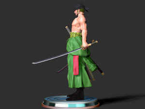 Roronoa Zoro - One Piece 3Dプリントモデル