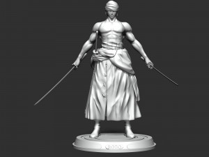 Roronoa Zoro - One Piece 3Dプリントモデル
