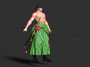 Roronoa Zoro - One Piece 3Dプリントモデル
