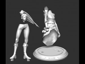 Sage - Valorant 3D Print Model