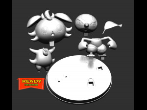 Espurr Nuzleaf - Pokemon 3D प्रिंट मॉडल