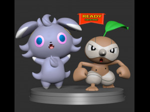 Espurr Nuzleaf - Pokemon 3D प्रिंट मॉडल