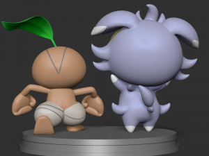 Espurr Nuzleaf - Pokemon 3D प्रिंट मॉडल