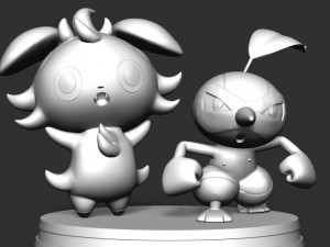 Espurr Nuzleaf - Pokemon 3D प्रिंट मॉडल