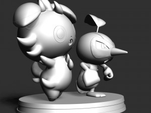 Espurr Nuzleaf - Pokemon 3D प्रिंट मॉडल