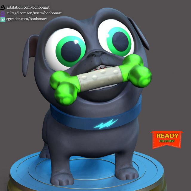 Bingo - Puppy Dog Pals 3D Принт Модель .c4d .max .obj .3ds .fbx .stl .blend 