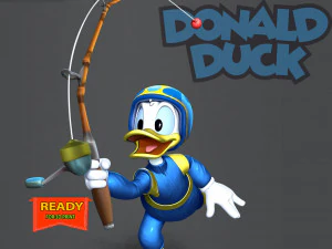 Donald Duck - Pêche Modèles 3D en vedette
