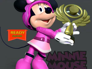 Minnie Mouse &ndash; Champions-Troph&auml;e 3D Druckmodell