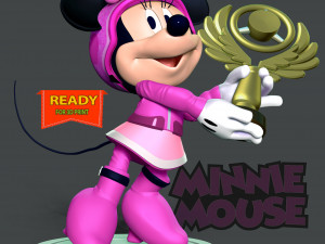 Minnie Mouse - Champions Trophy 3D Baskı Modeli